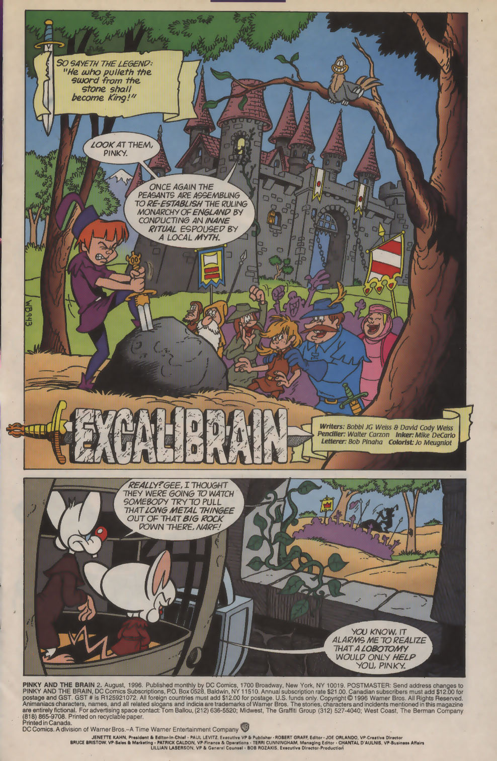 Read online Pinky and The Brain comic -  Issue #2 - 2