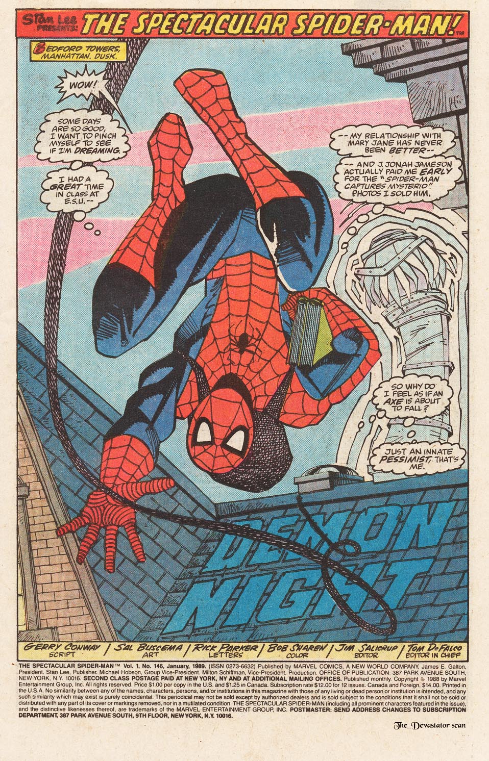Read online The Spectacular Spider-Man (1976) comic -  Issue #146 - 2