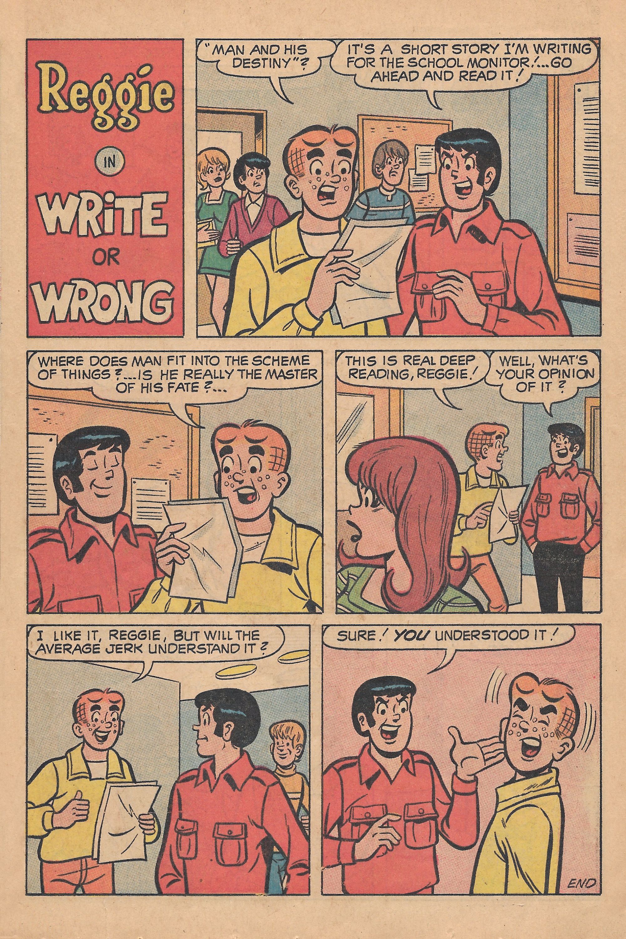 Read online Reggie's Wise Guy Jokes comic -  Issue #12 - 7