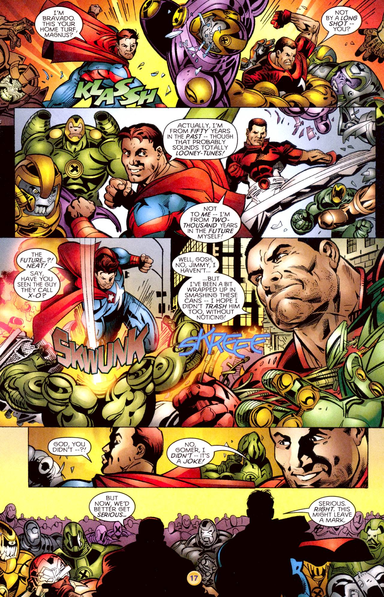 Read online X-O Manowar (1996) comic -  Issue #13 - 14