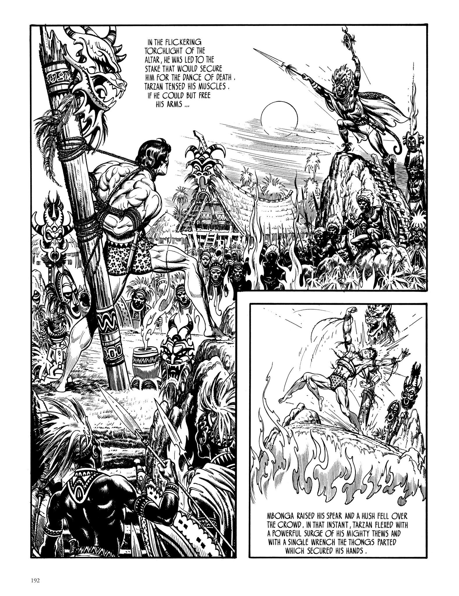 Read online Edgar Rice Burroughs' Tarzan: Burne Hogarth's Lord of the Jungle comic -  Issue # TPB - 191