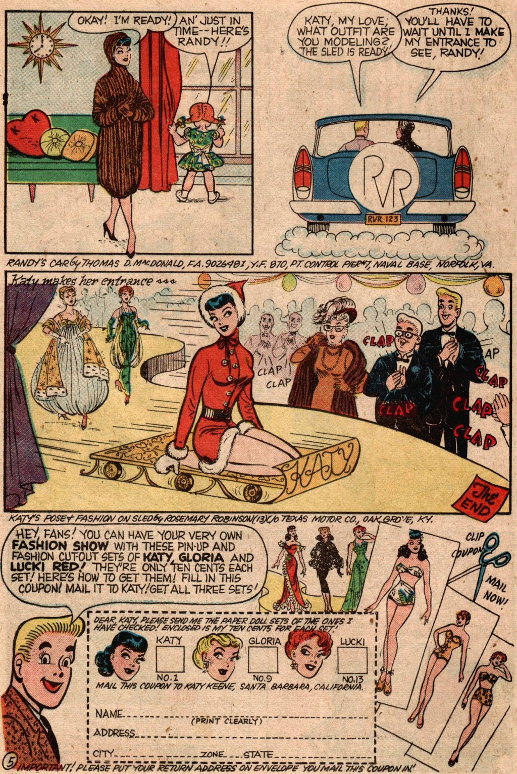 Read online Katy Keene (1949) comic -  Issue #45 - 3