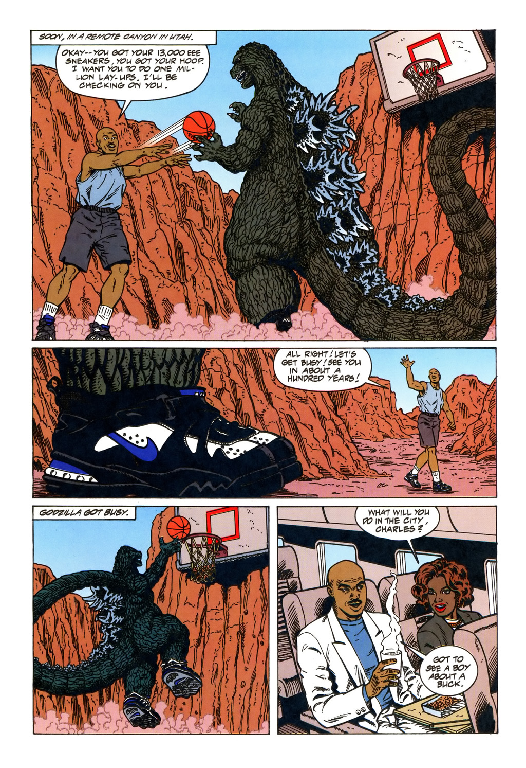Read online Godzilla vs. Barkley comic -  Issue # Full - 24