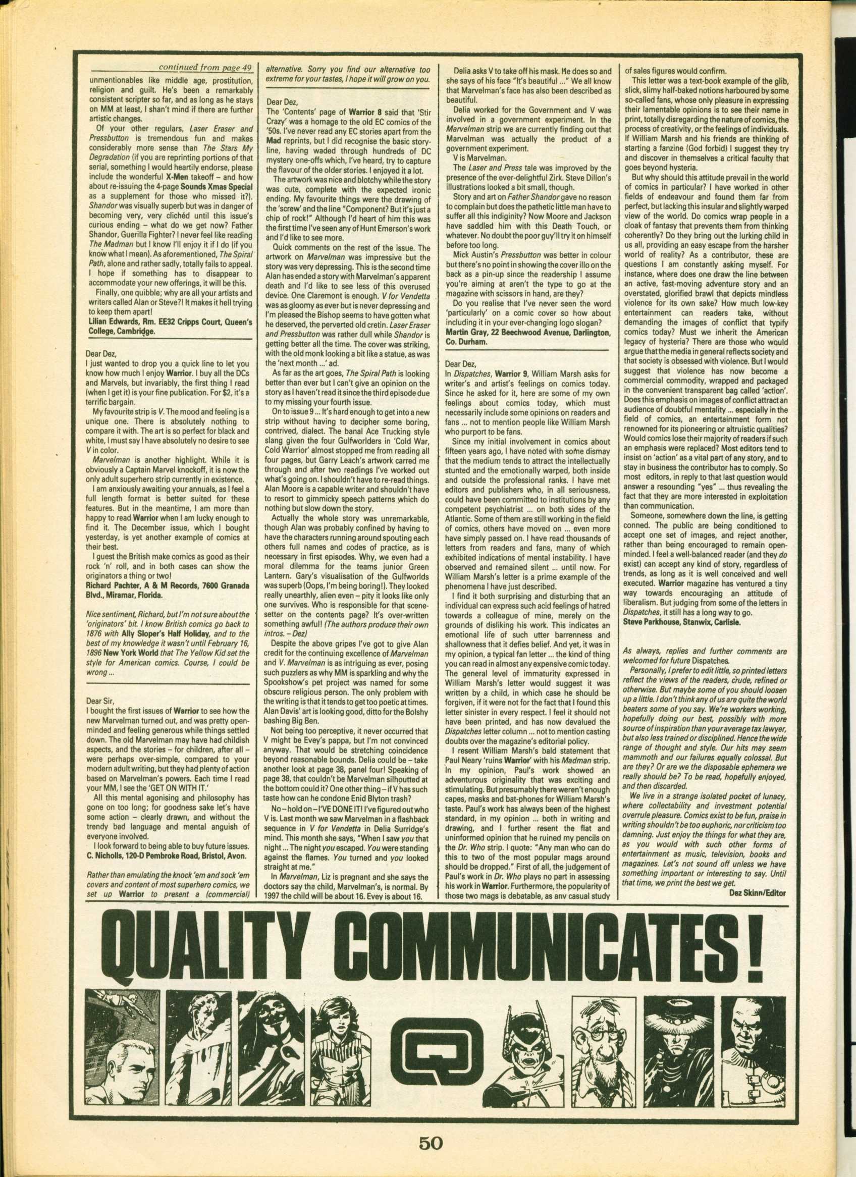 Read online Warrior comic -  Issue #12 - 50