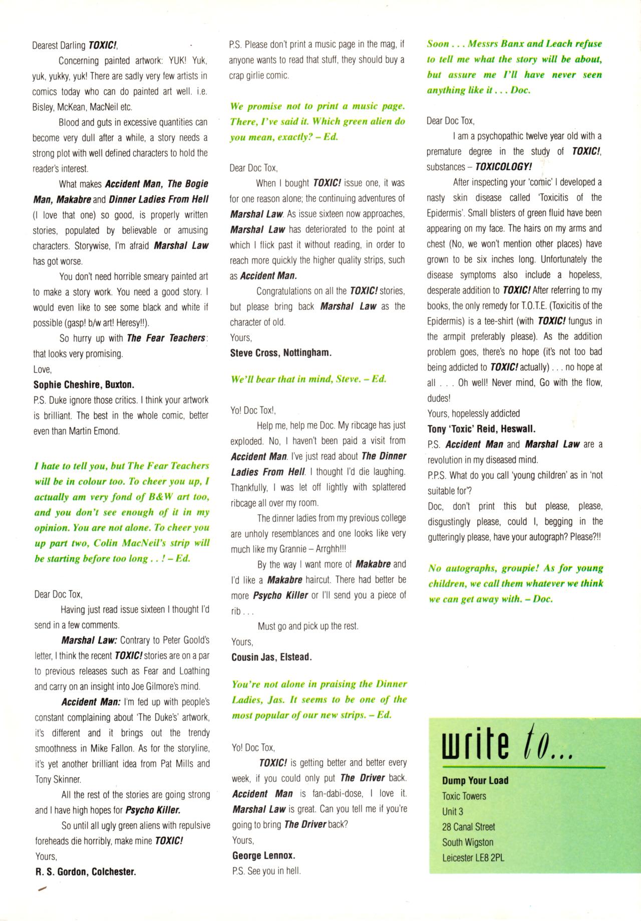 Read online Toxic! comic -  Issue #20 - 35