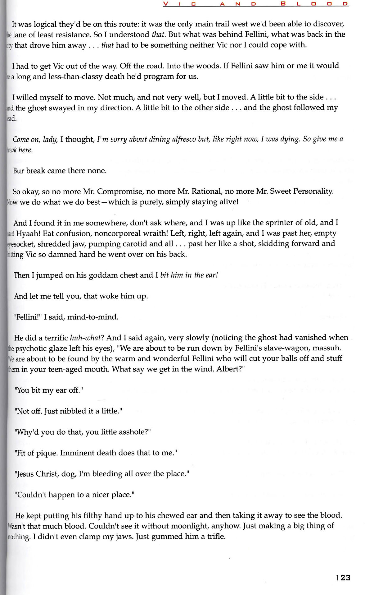 Read online Vic and Blood comic -  Issue # TPB - 124