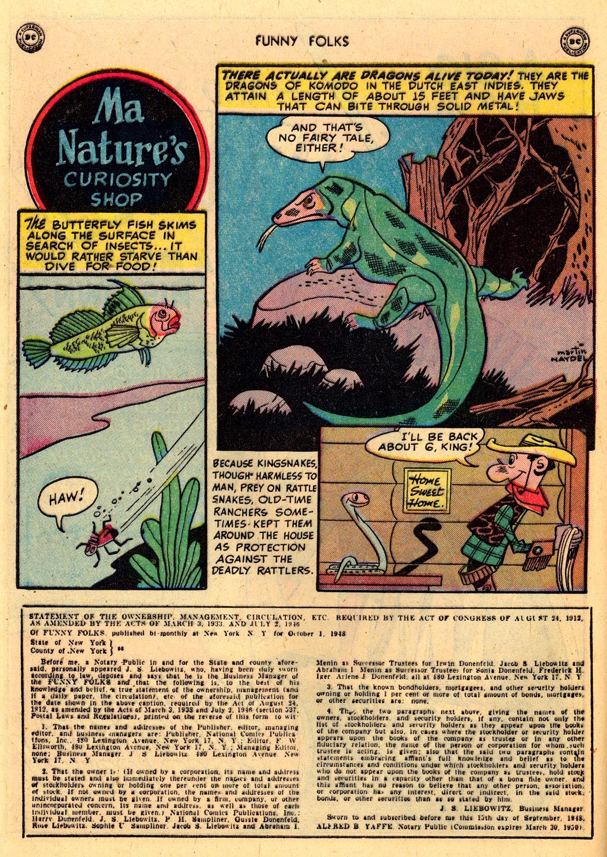 Read online Funny Folks comic -  Issue #18 - 40