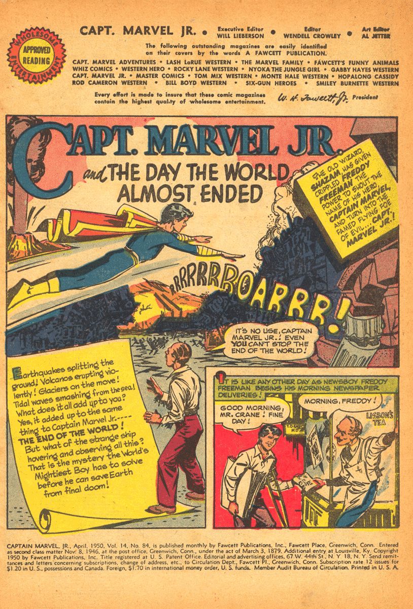 Read online Captain Marvel, Jr. comic -  Issue #84 - 2