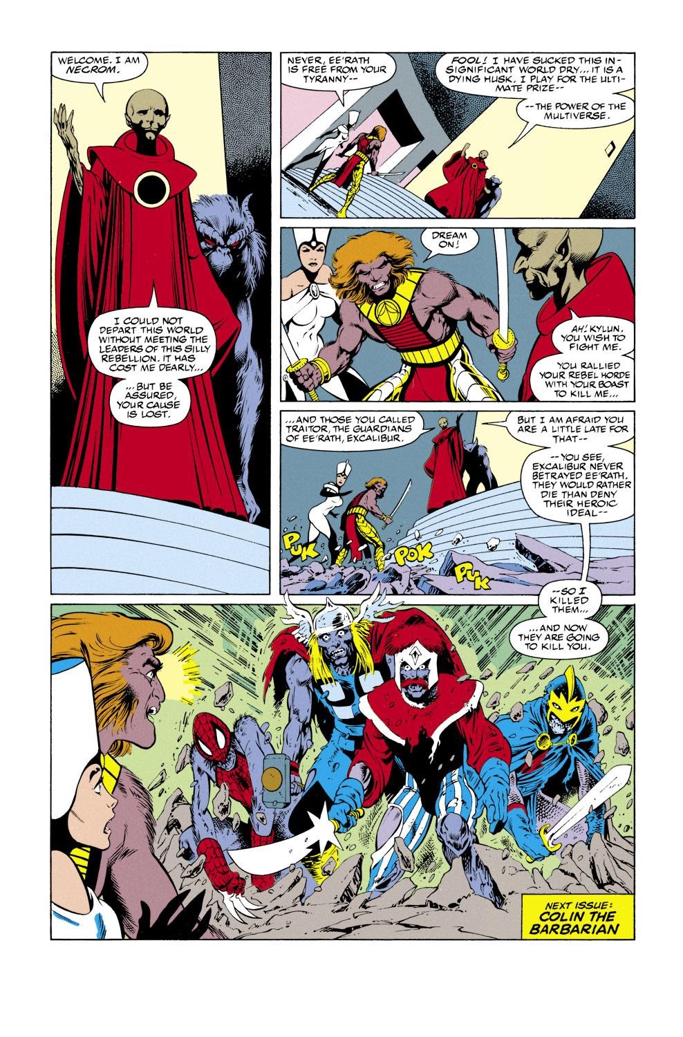 Read online Excalibur (1988) comic -  Issue #45 - 22