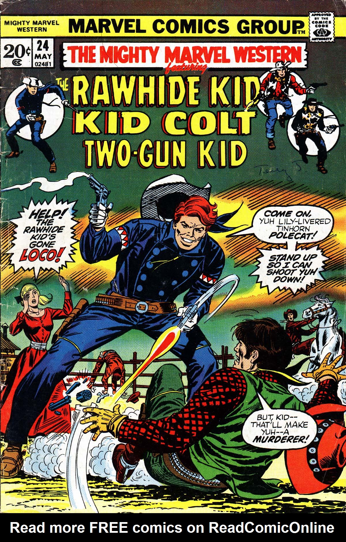 Read online The Mighty Marvel Western comic -  Issue #24 - 1