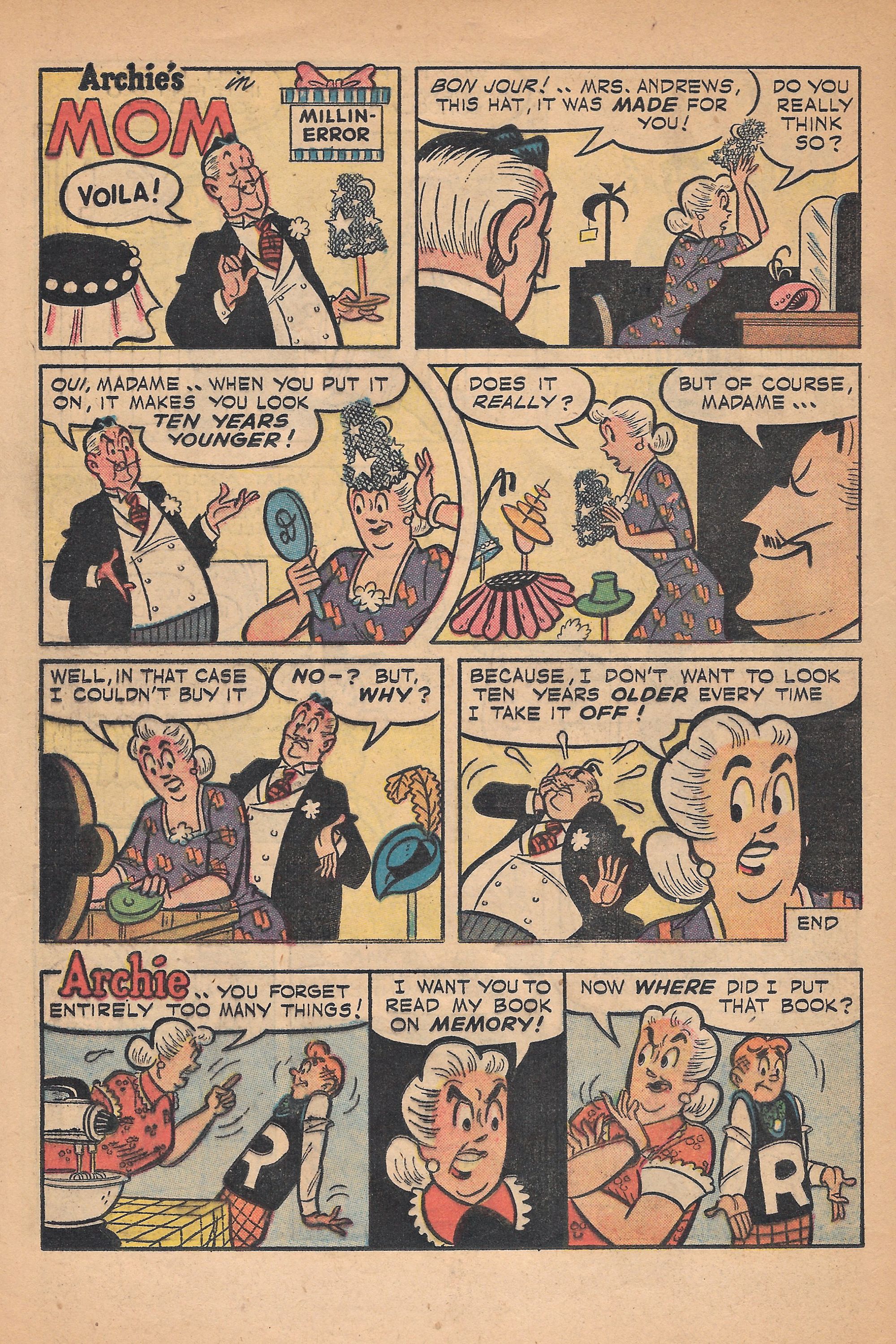 Read online Archie's Joke Book Magazine comic -  Issue #19 - 22