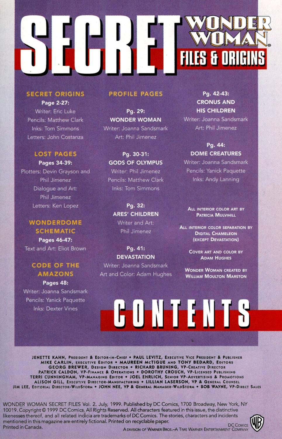 Read online Wonder Woman Secret Files comic -  Issue #2 - 2