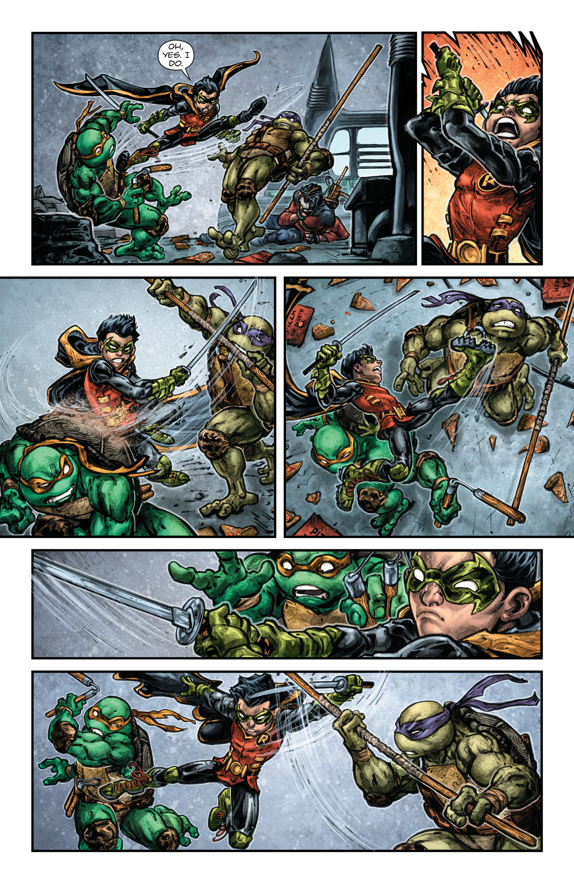 Read online Batman/Teenage Mutant Ninja Turtles comic -  Issue #5 - 12