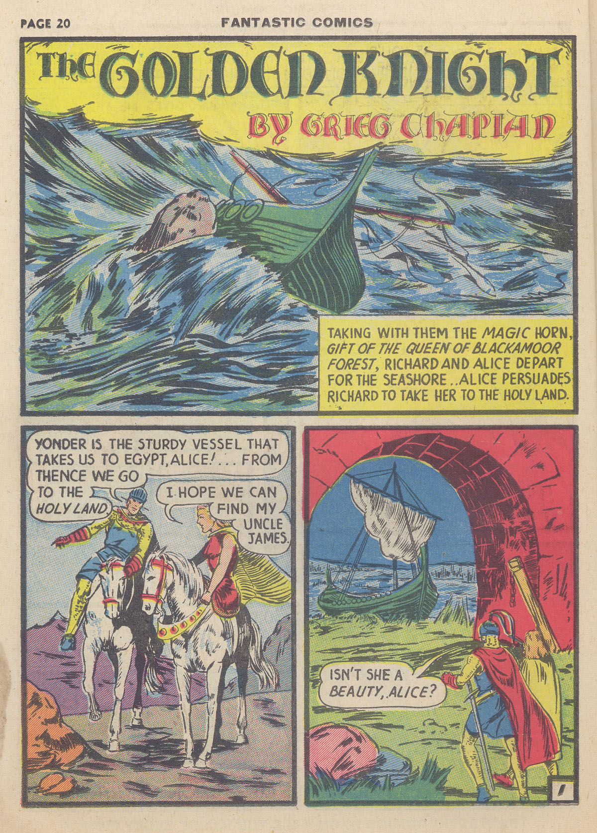 Read online Fantastic Comics comic -  Issue #9 - 22