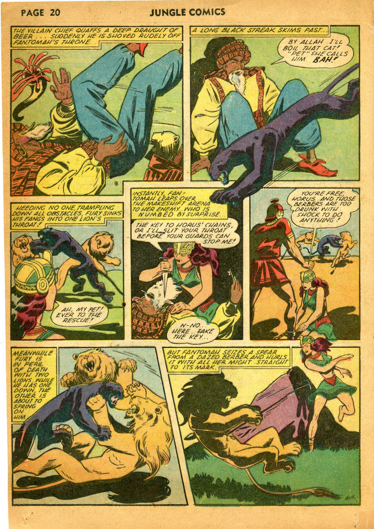 Read online Jungle Comics comic -  Issue #35 - 22