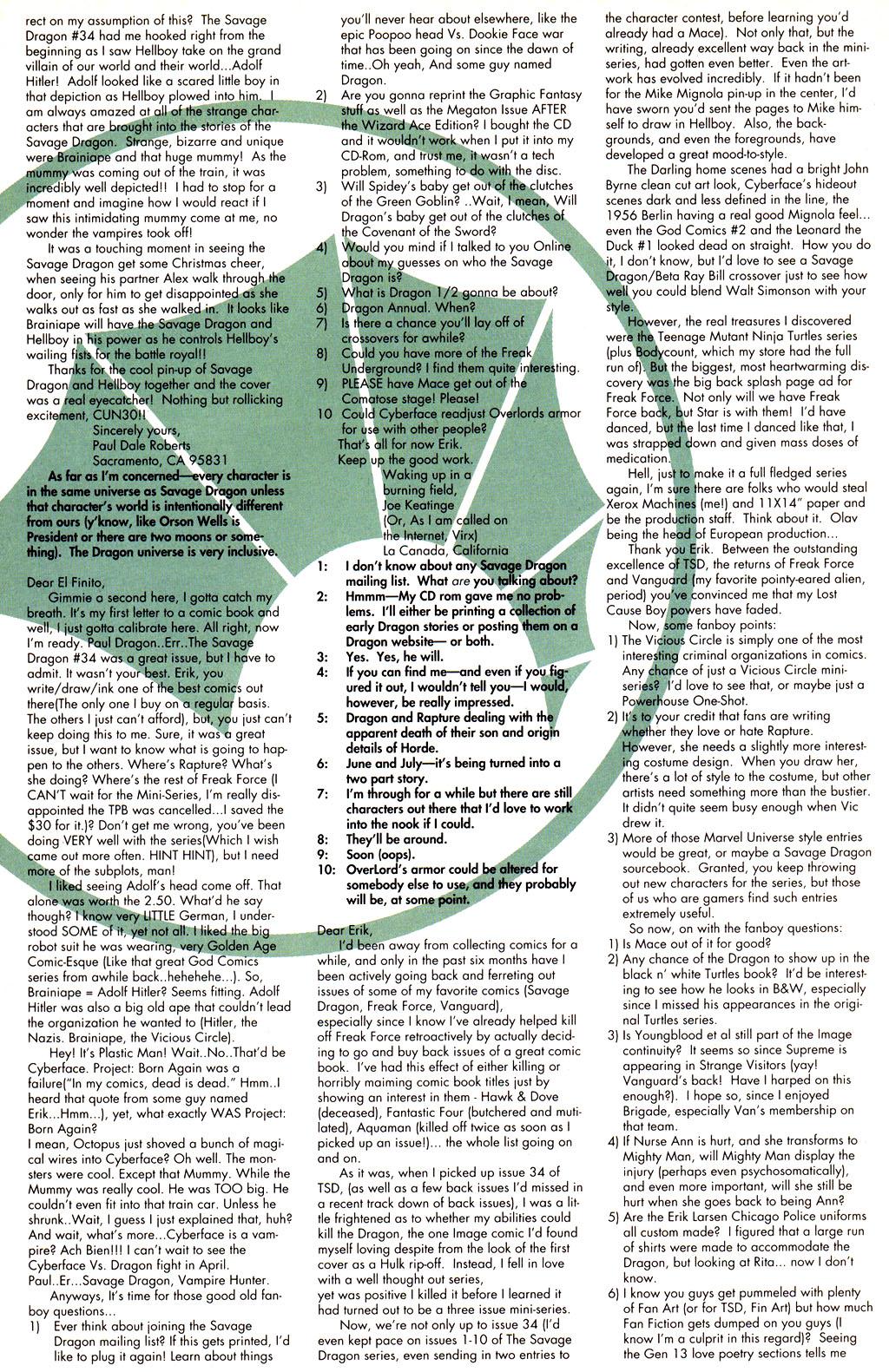 Read online The Savage Dragon (1993) comic -  Issue #36 - 26