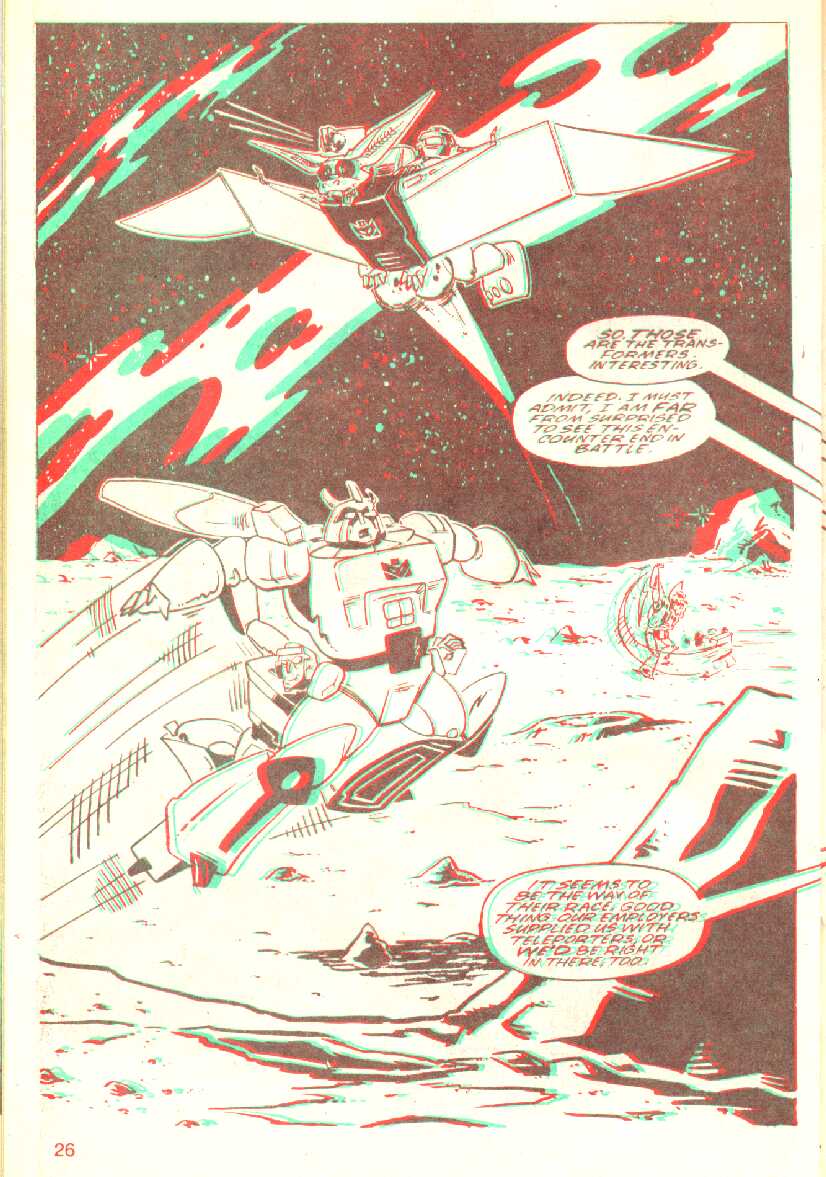 Read online The Transformers in 3-D comic -  Issue #1 - 27