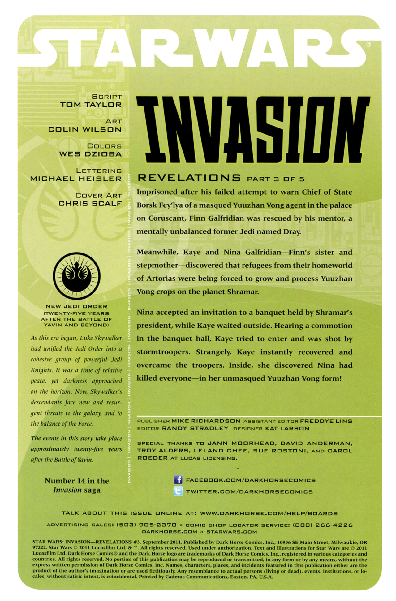 Read online Star Wars: Invasion - Revelations comic -  Issue #3 - 2