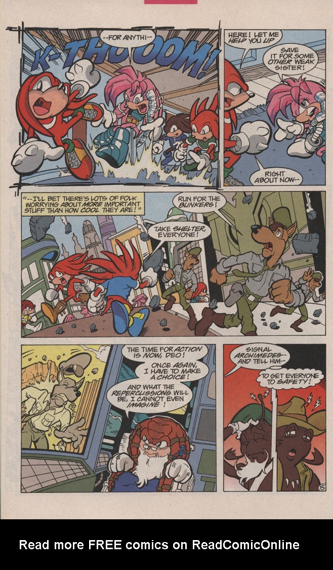 Read online Knuckles the Echidna comic -  Issue #6 - 22