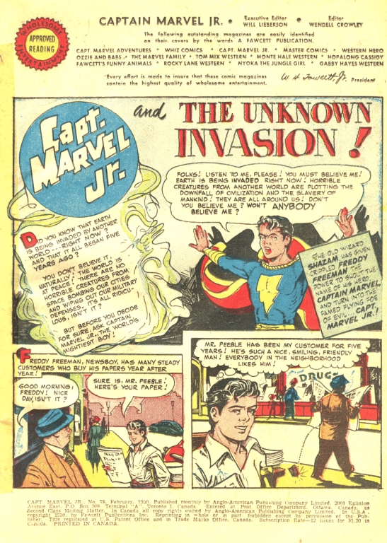 Read online Captain Marvel, Jr. comic -  Issue #78 - 2
