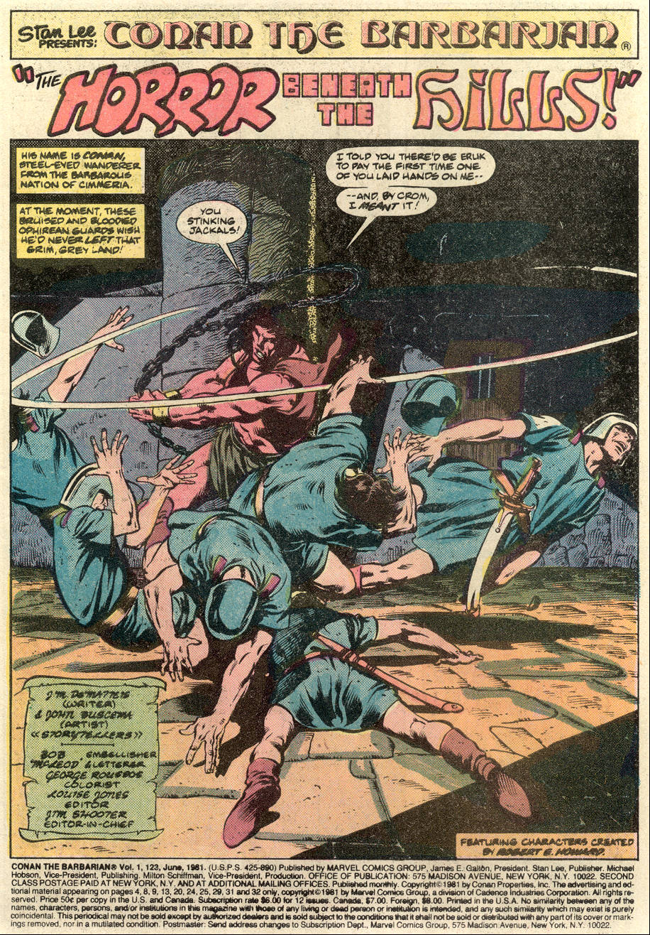 Read online Conan the Barbarian (1970) comic -  Issue #123 - 2