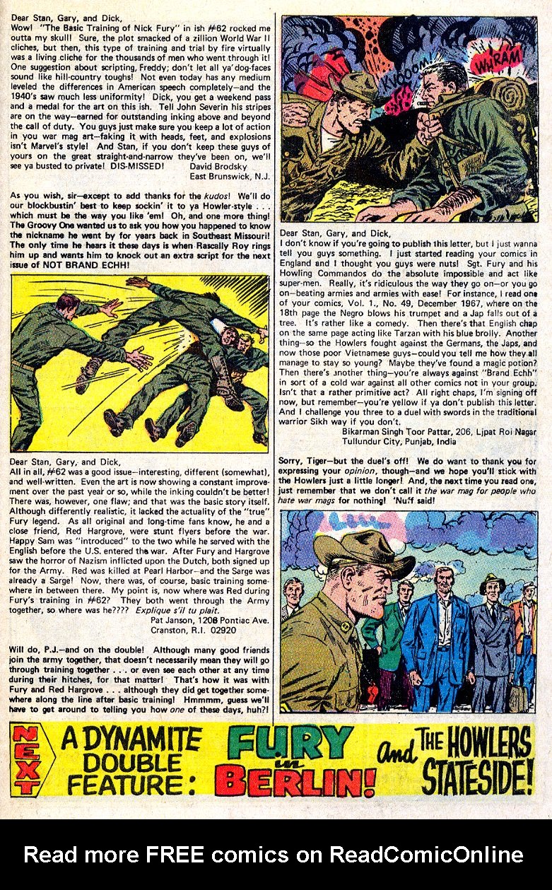 Read online Sgt. Fury comic -  Issue #65 - 33