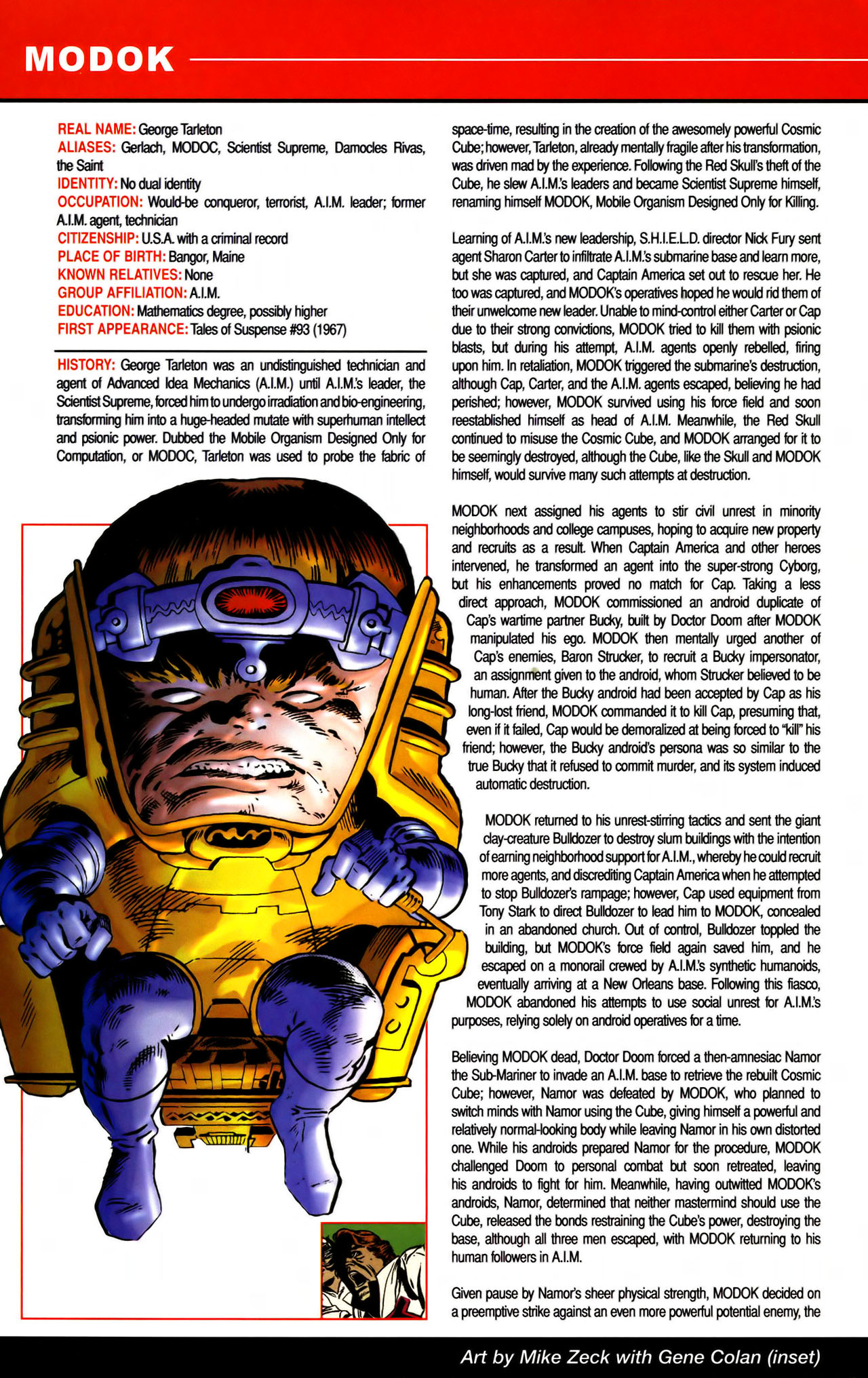 Read online All-New Official Handbook of the Marvel Universe A to Z comic -  Issue #7 - 46