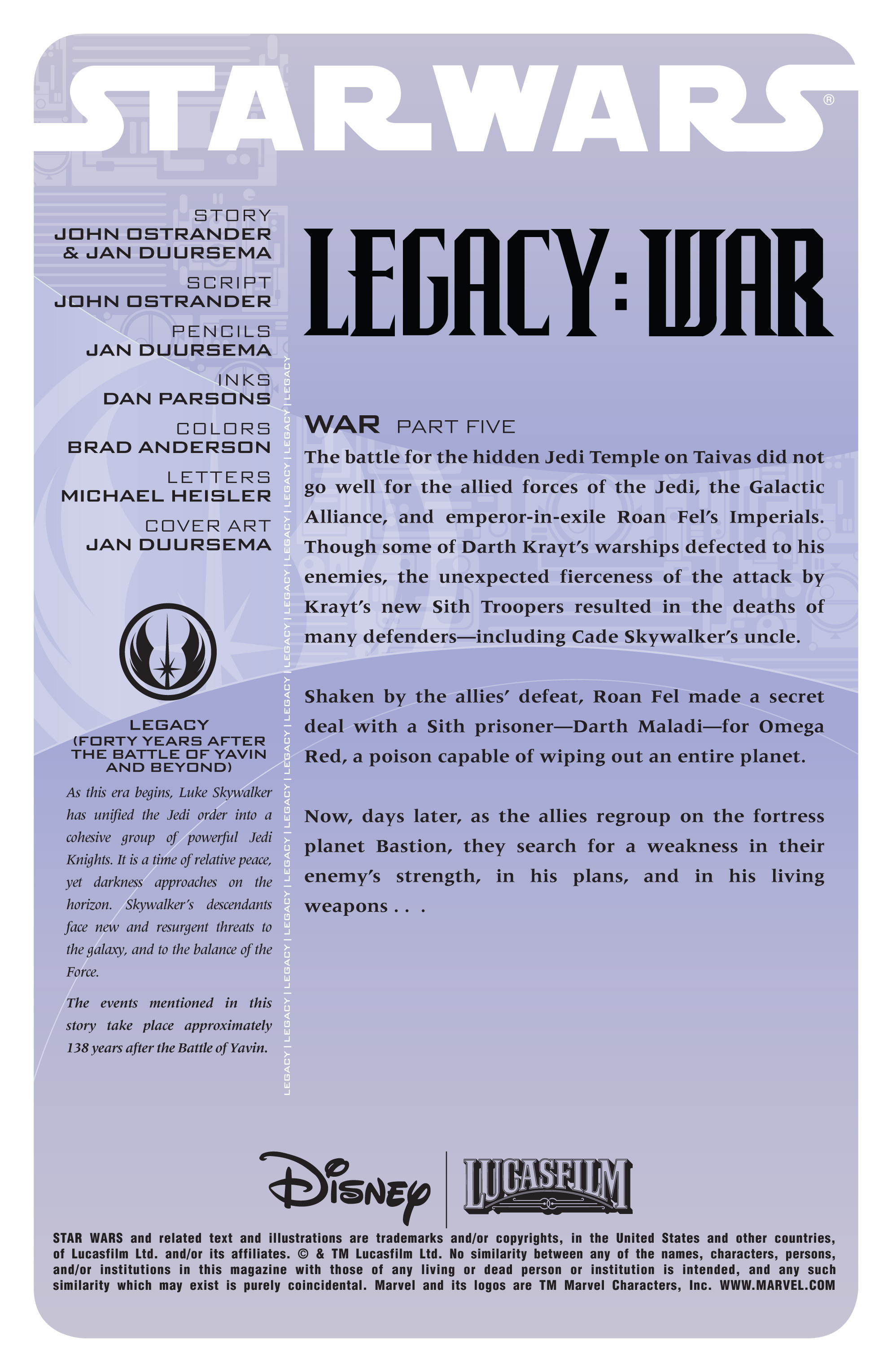 Read online Star Wars: Legacy War comic -  Issue #5 - 2