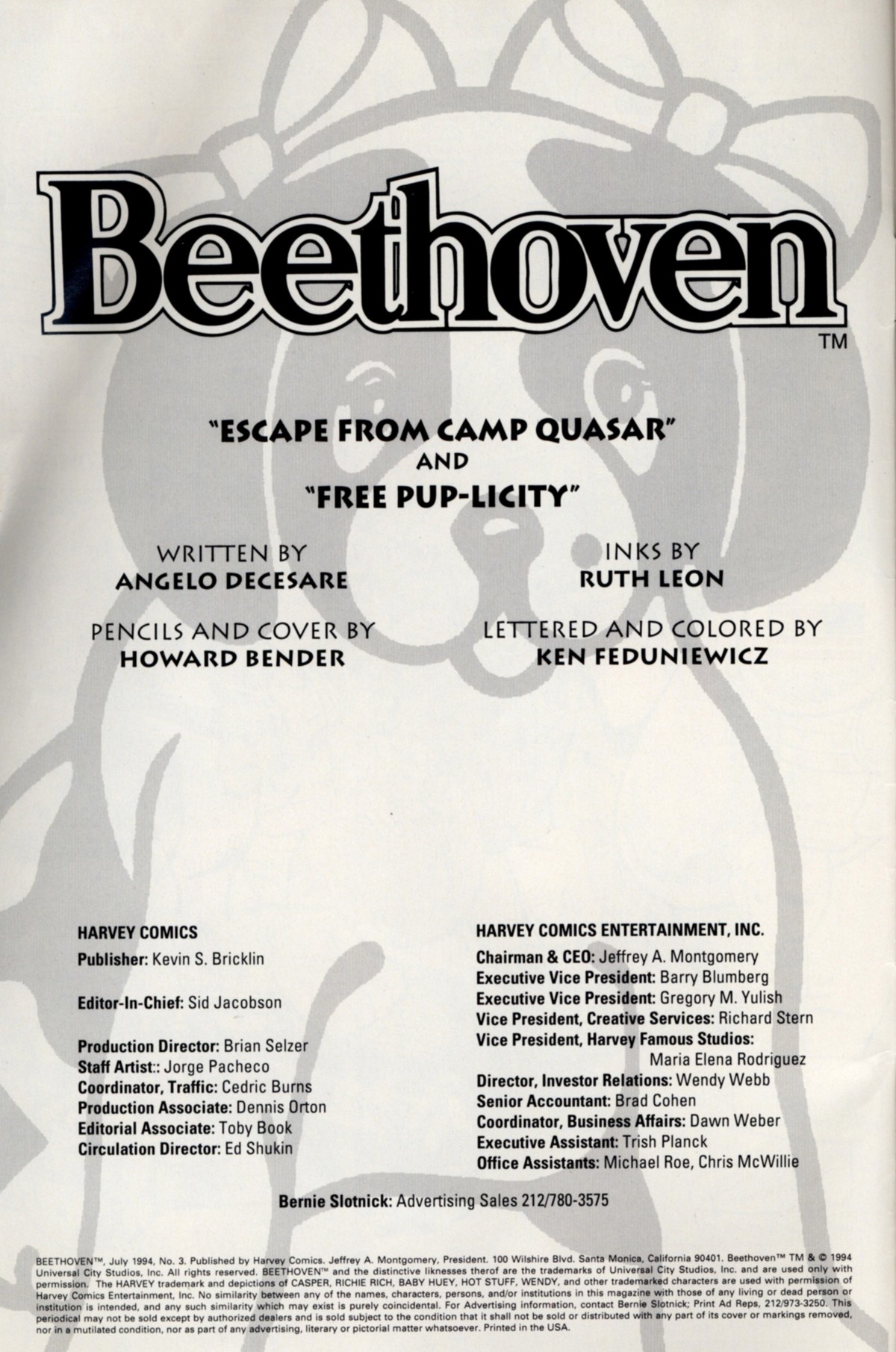 Read online Beethoven comic -  Issue #3 - 2