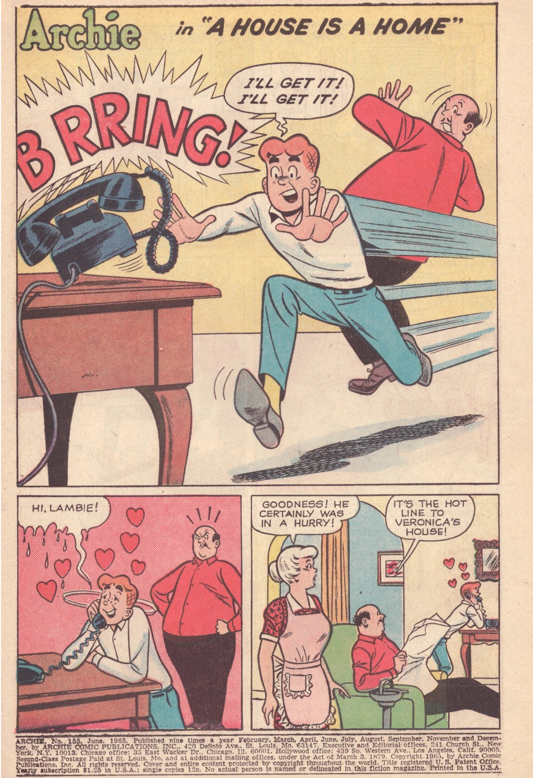 Read online Archie (1960) comic -  Issue #155 - 3