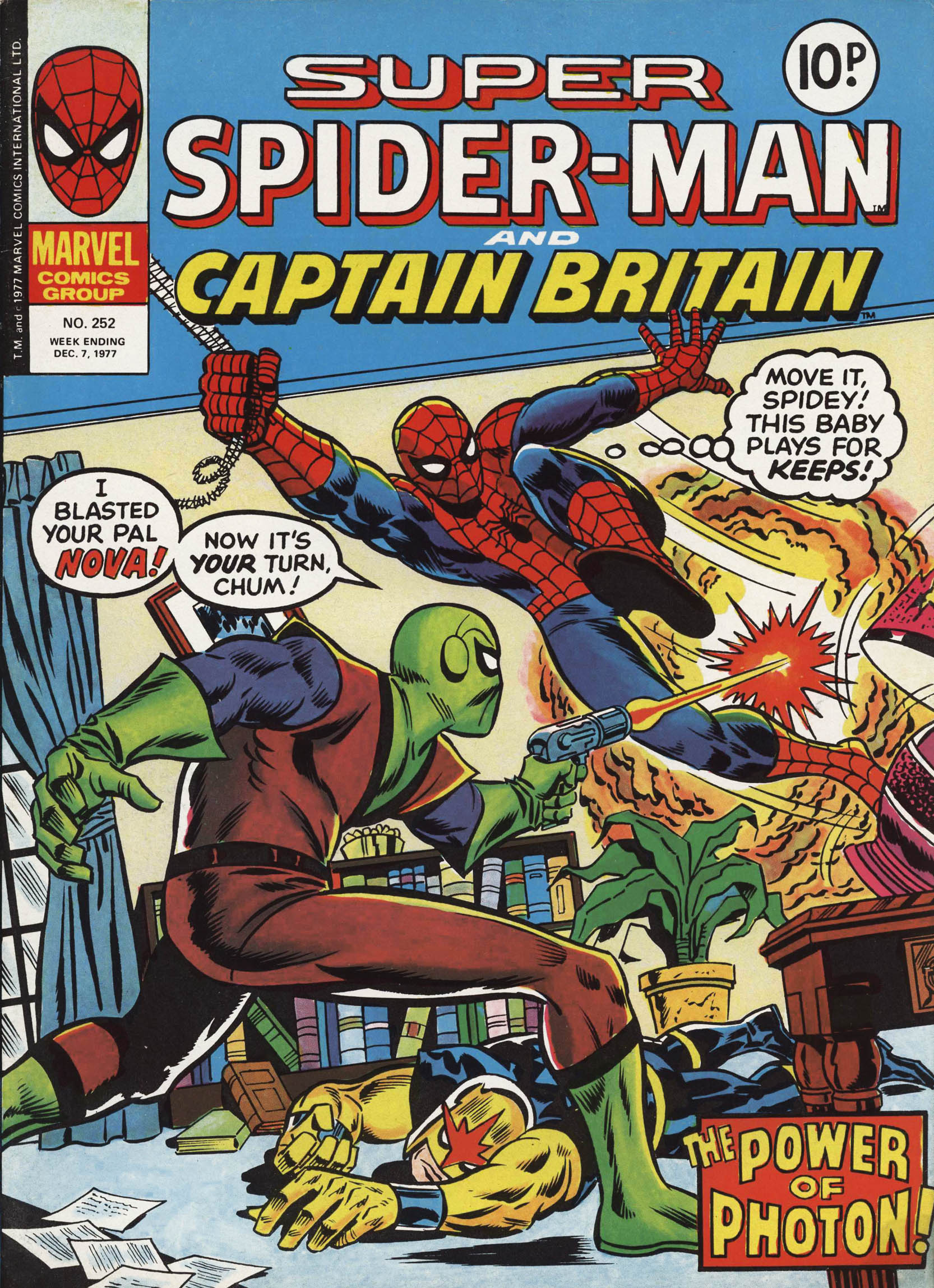 Read online Super Spider-Man and Captain Britain comic -  Issue #252 - 1