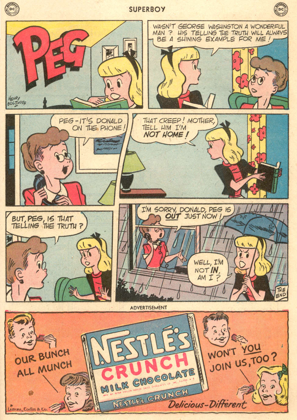 Read online Superboy (1949) comic -  Issue #7 - 31