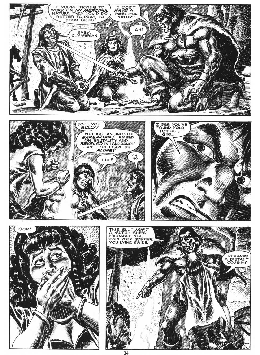 Read online The Savage Sword Of Conan comic -  Issue #158 - 36