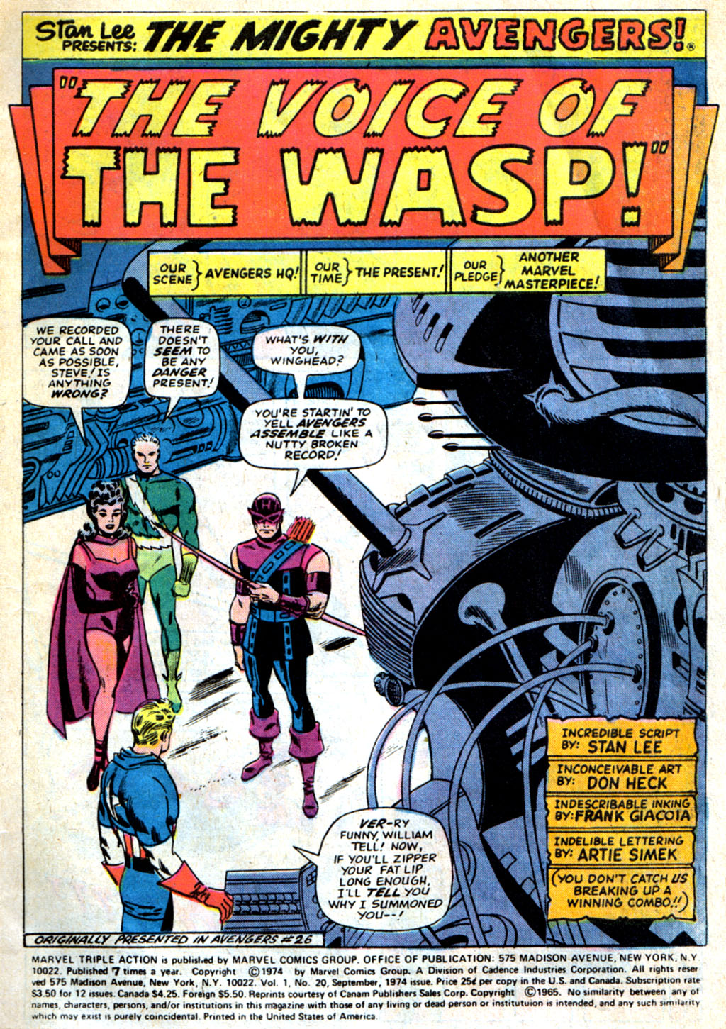 Read online Marvel Triple Action comic -  Issue #20 - 2