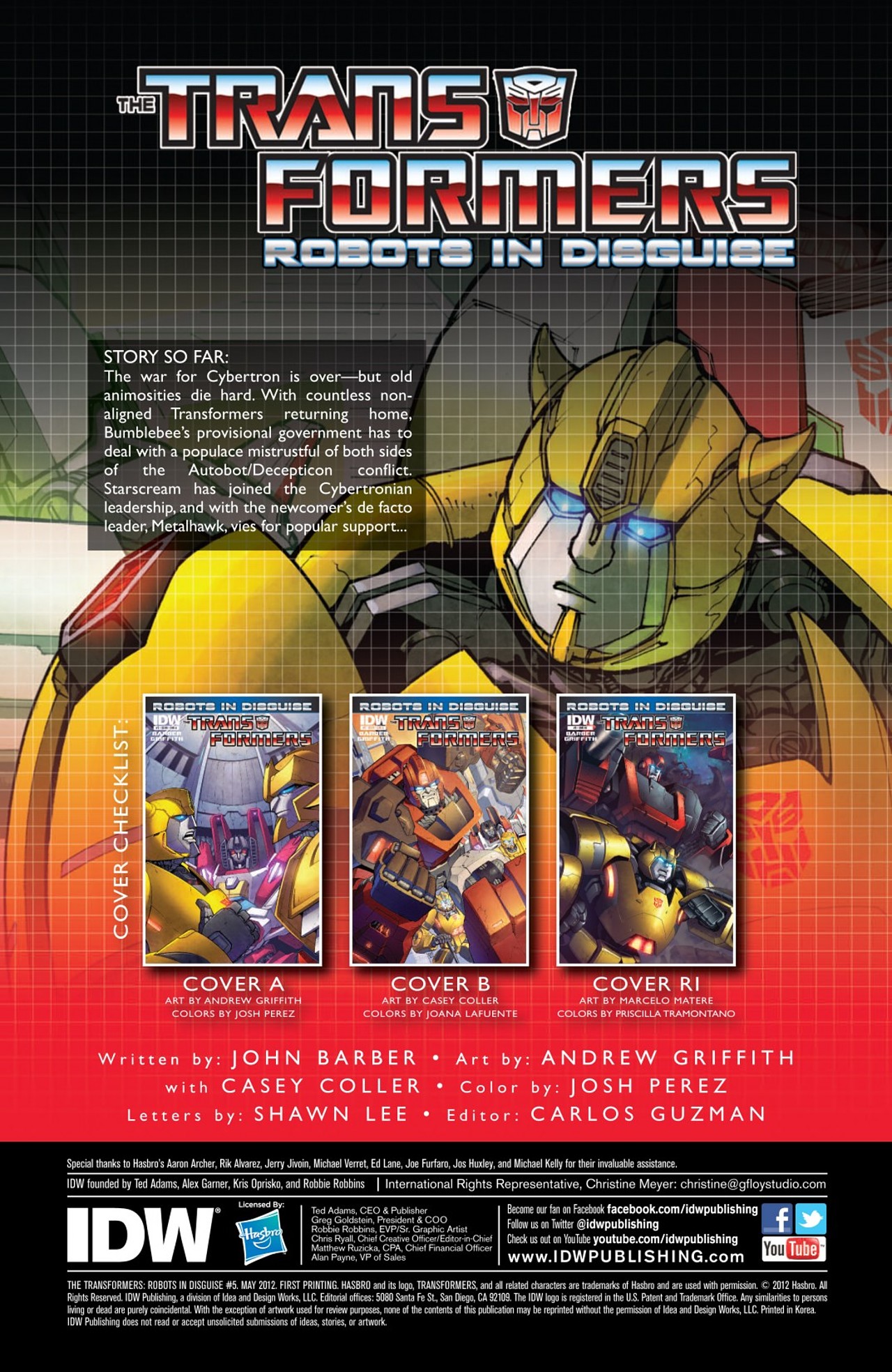 Read online Transformers: Robots In Disguise (2012) comic -  Issue #5 - 4