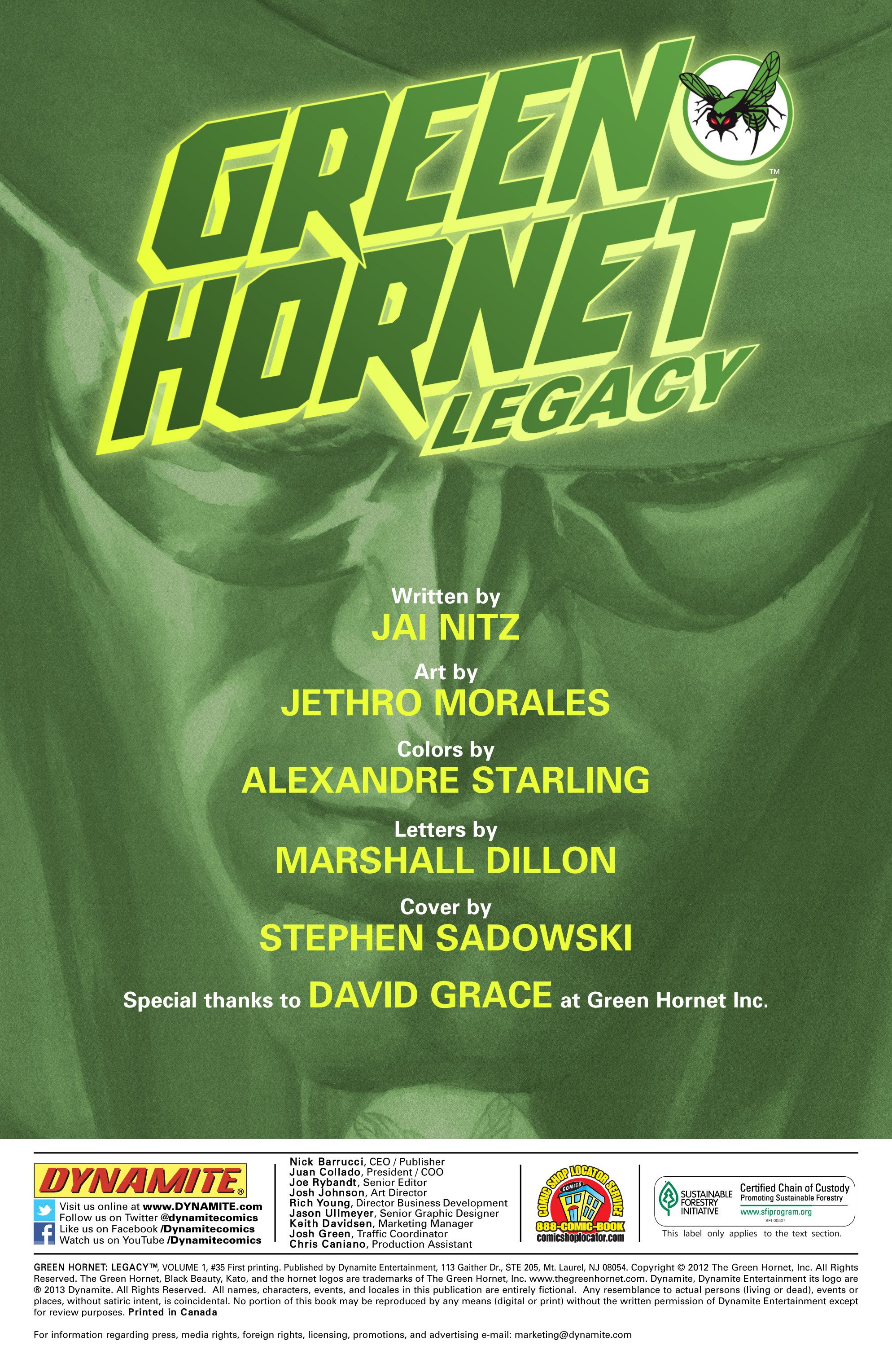 Read online Green Hornet: Legacy comic -  Issue #35 - 2