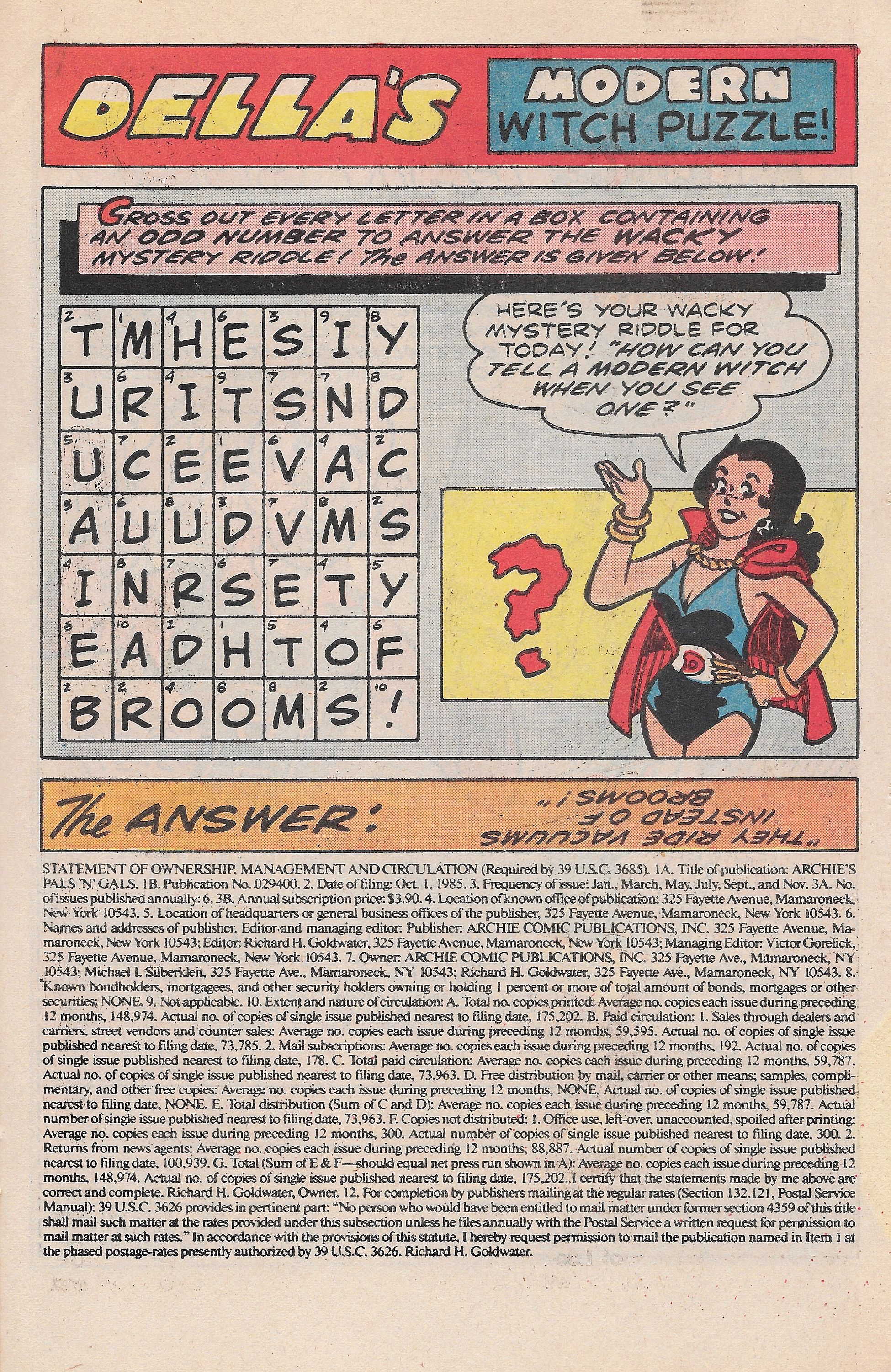 Read online Archie's Pals 'N' Gals (1952) comic -  Issue #181 - 27