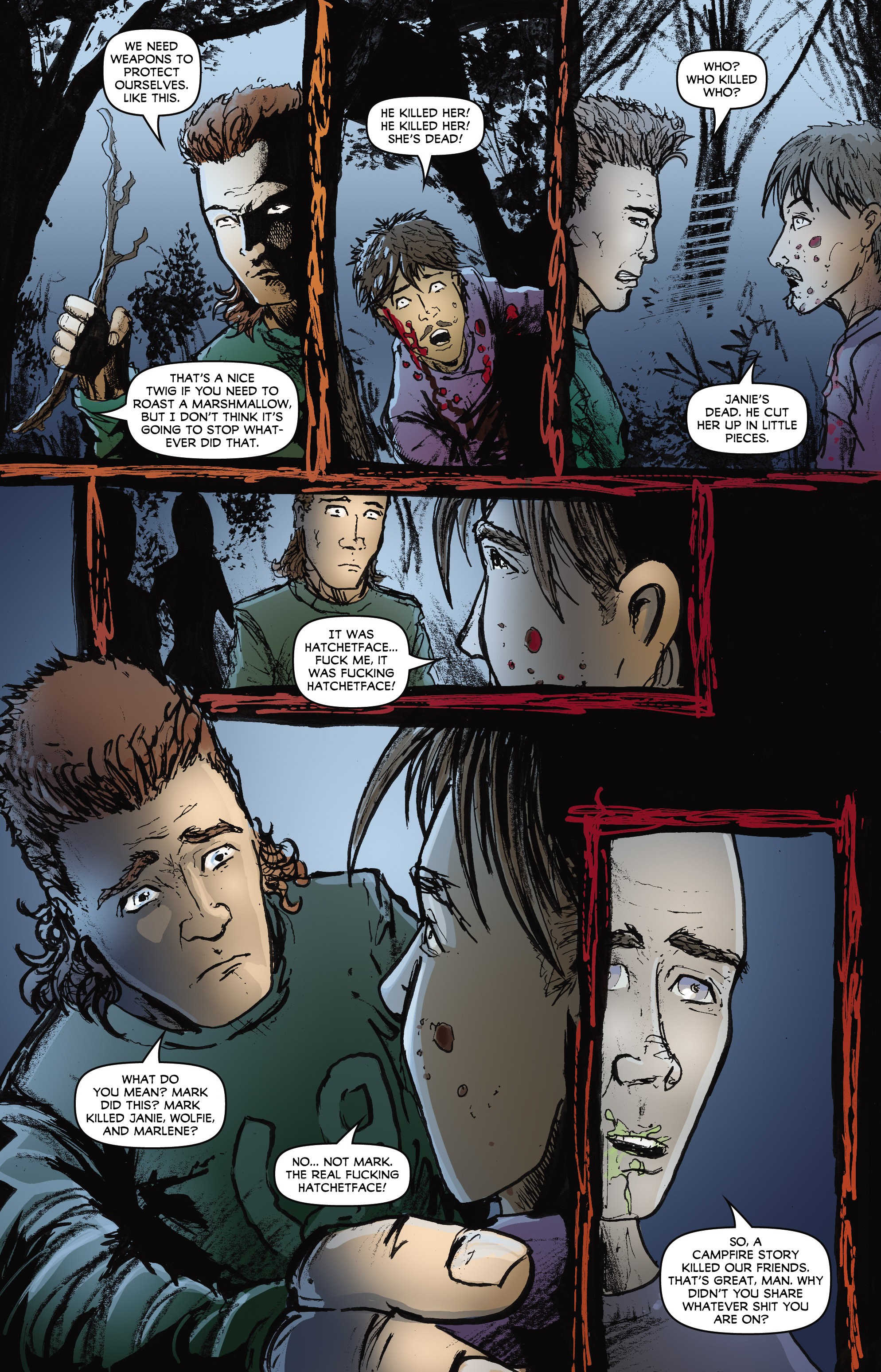Read online Adam Green's Hatchet comic -  Issue #3 - 11