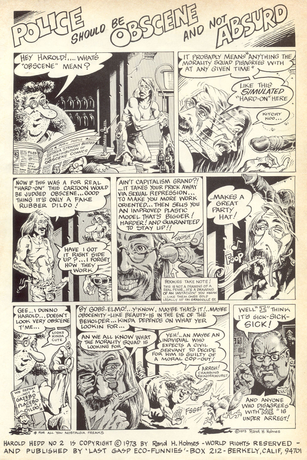 Read online Harold Hedd comic -  Issue #2 - 2
