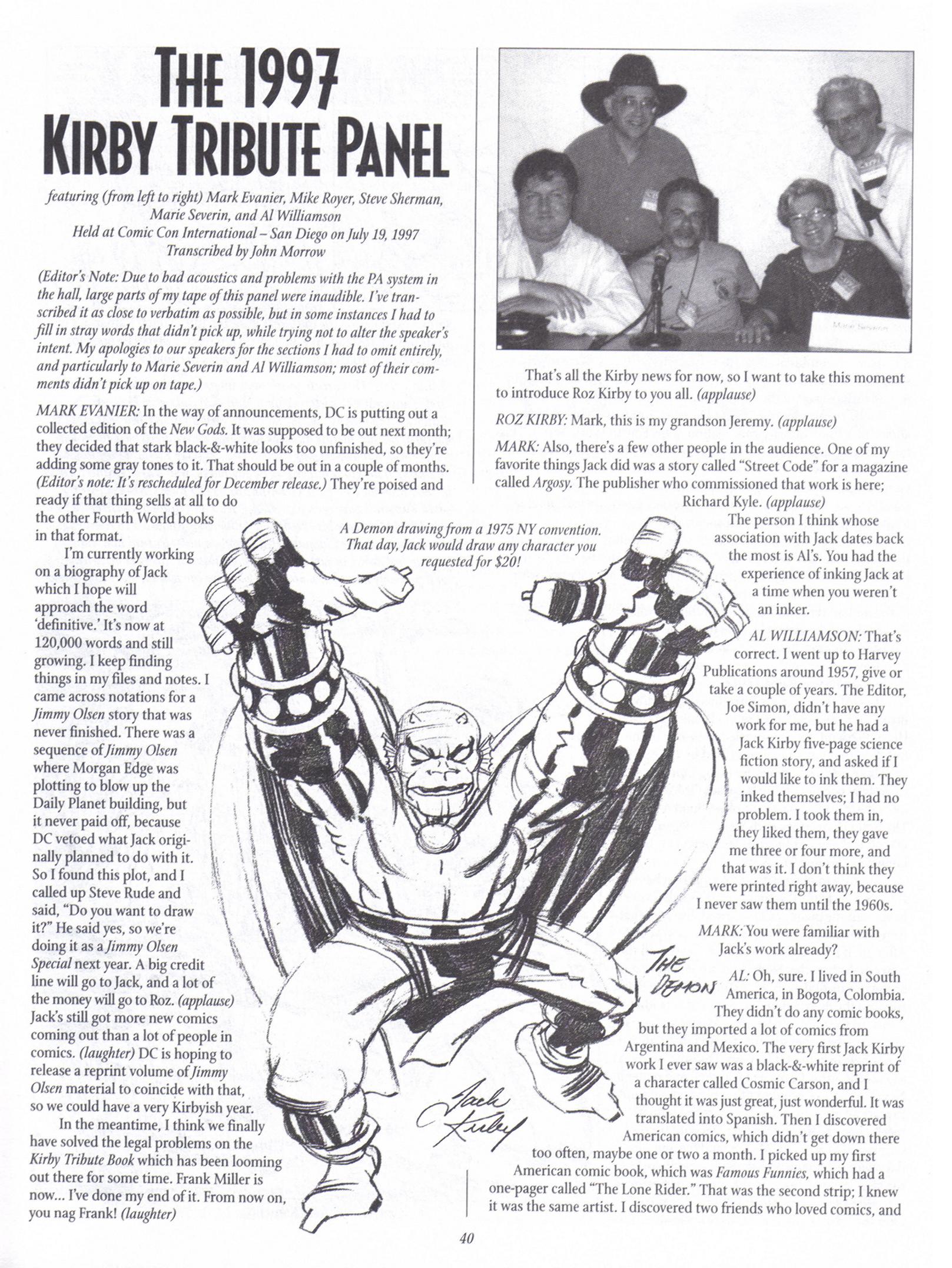 Read online The Jack Kirby Collector comic -  Issue #17 - 39