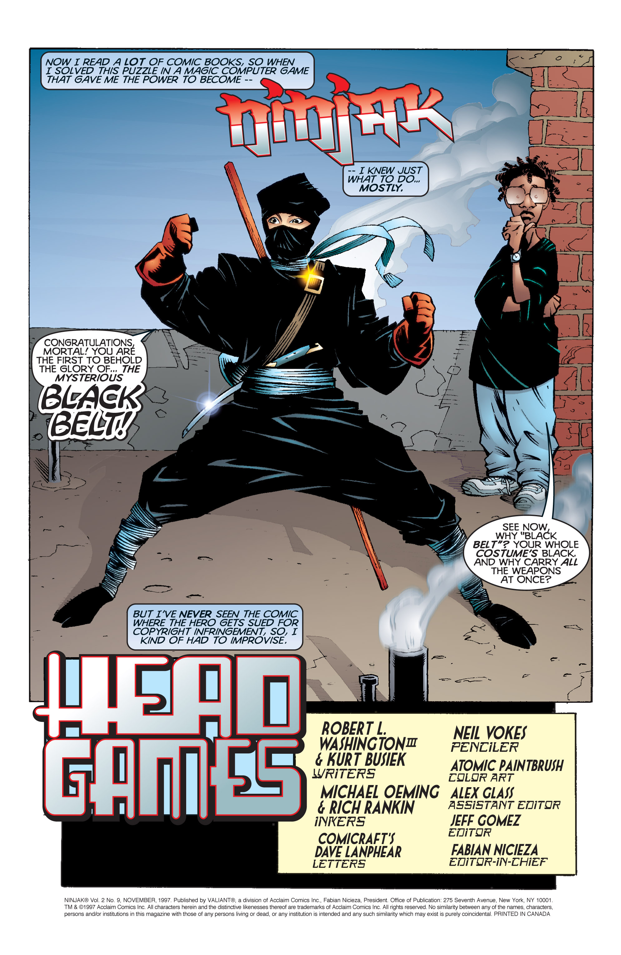 Read online Ninjak (1997) comic -  Issue #9 - 2