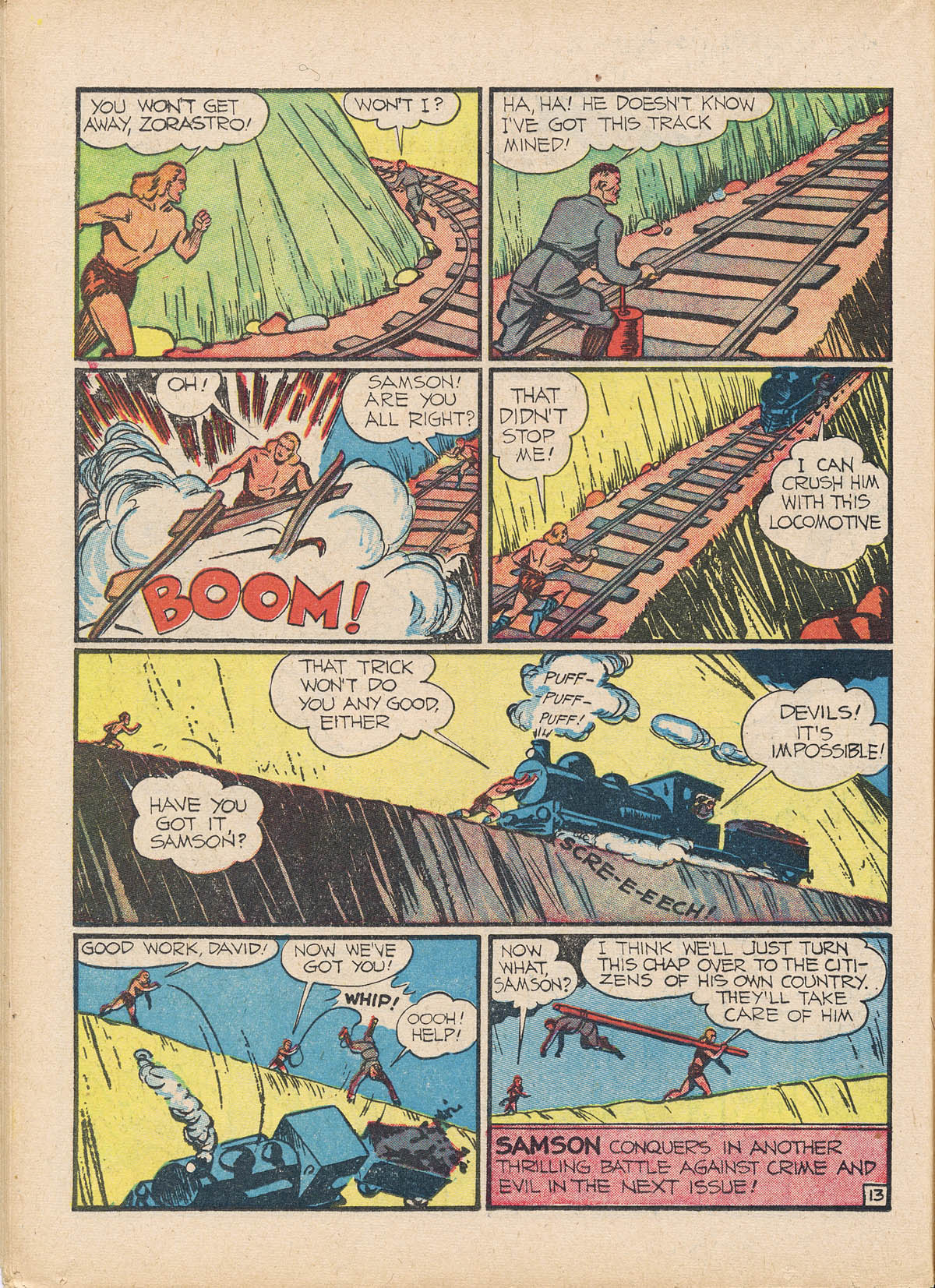 Read online Samson (1940) comic -  Issue #3 - 28