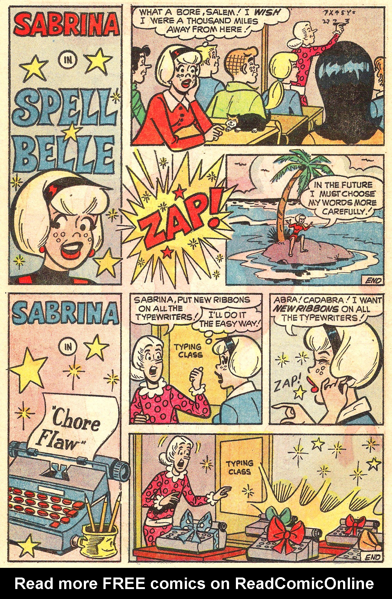 Read online Sabrina The Teenage Witch (1971) comic -  Issue #16 - 14