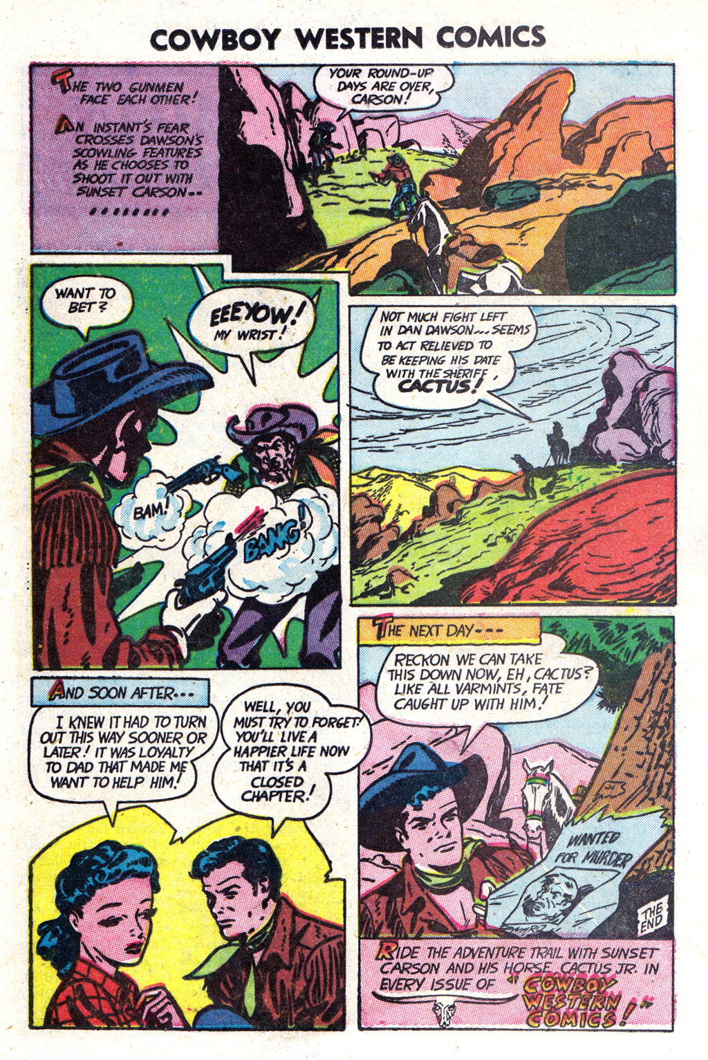 Read online Cowboy Western Comics (1948) comic -  Issue #37 - 17