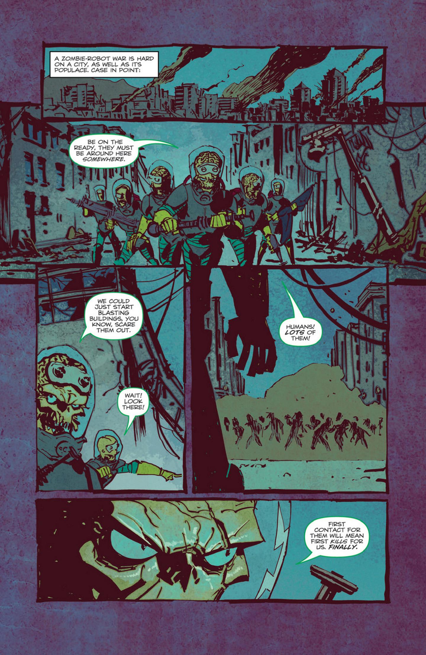 Read online Mars Attacks Zombie VS. Robots comic -  Issue # Full - 11