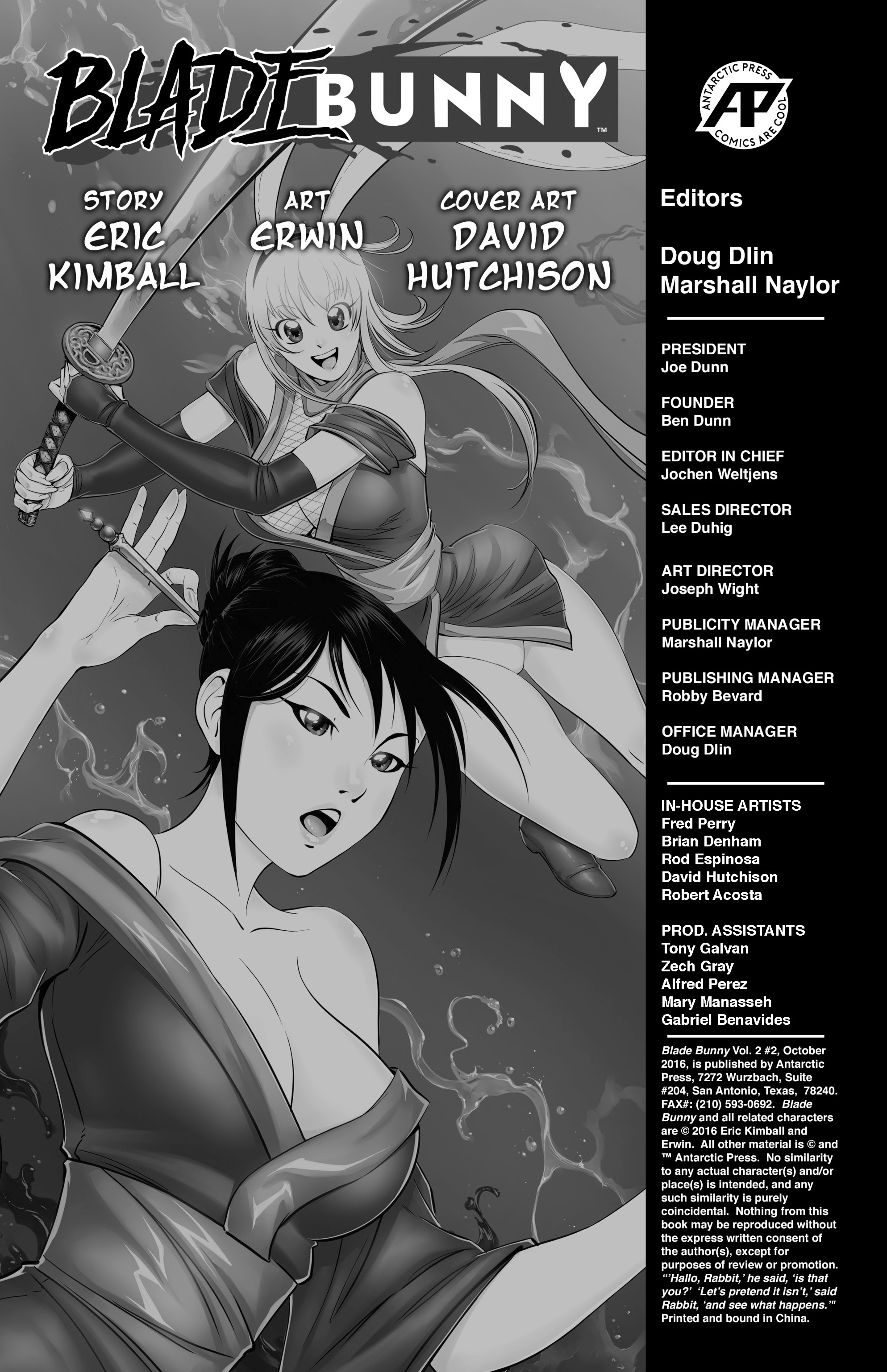 Read online Blade Bunny Vol.2 comic -  Issue #2 - 2