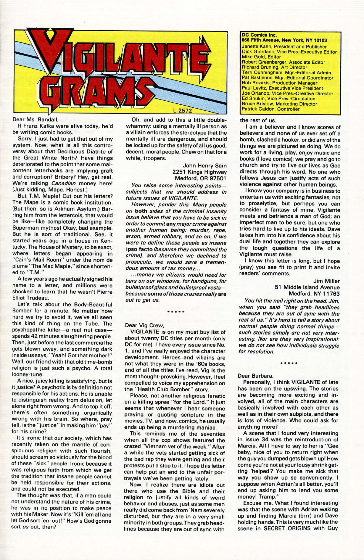 Read online Vigilante (1983) comic -  Issue #38 - 31