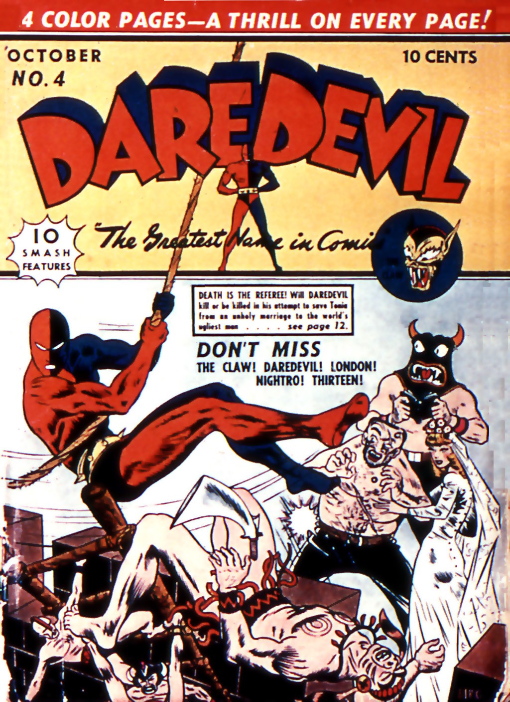 Read online Daredevil (1941) comic -  Issue #4 - 1