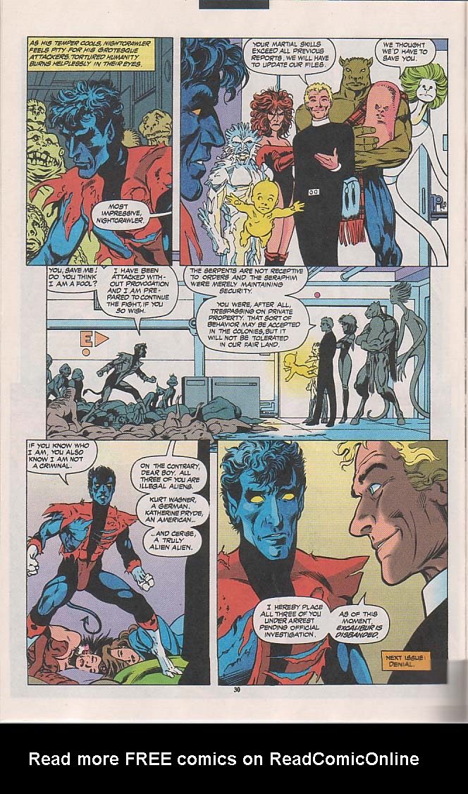 Read online Excalibur (1988) comic -  Issue #62 - 22