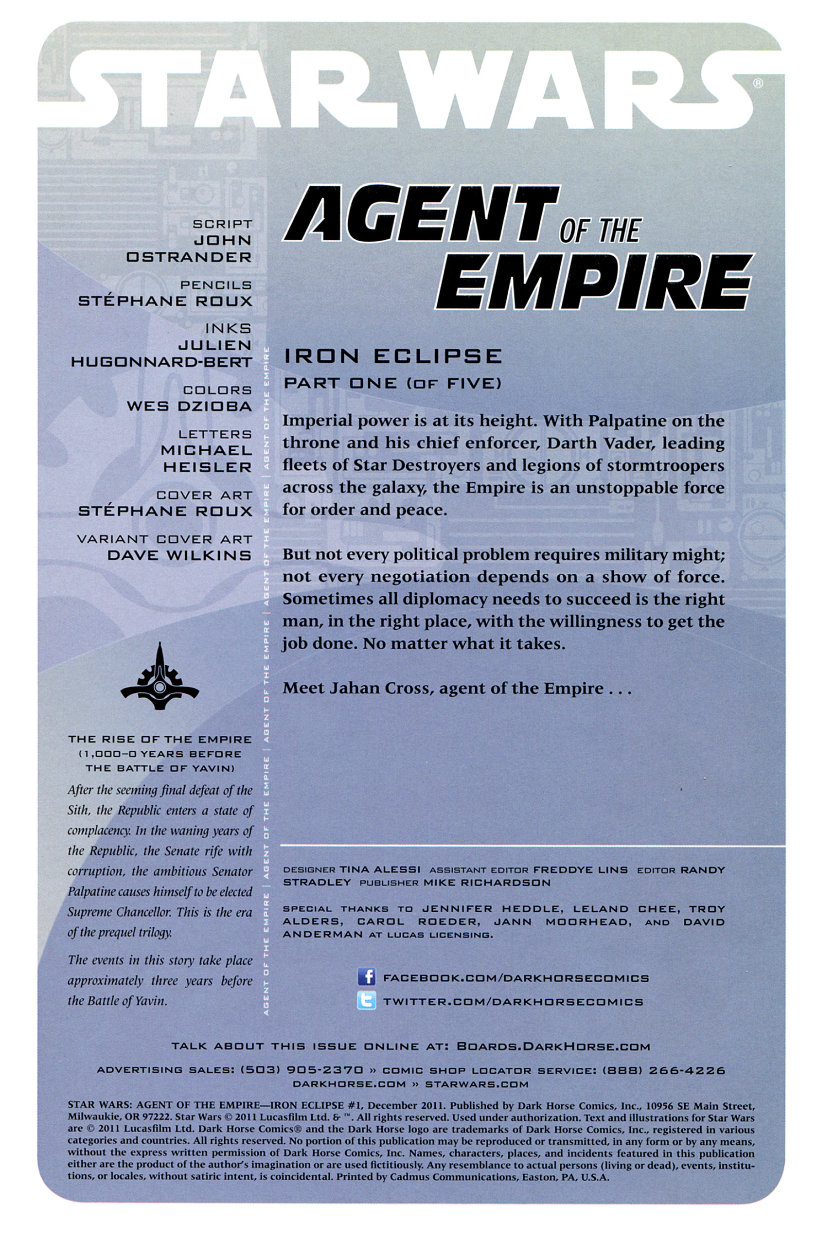 Read online Star Wars: Agent Of The Empire - Iron Eclipse comic -  Issue #1 - 2